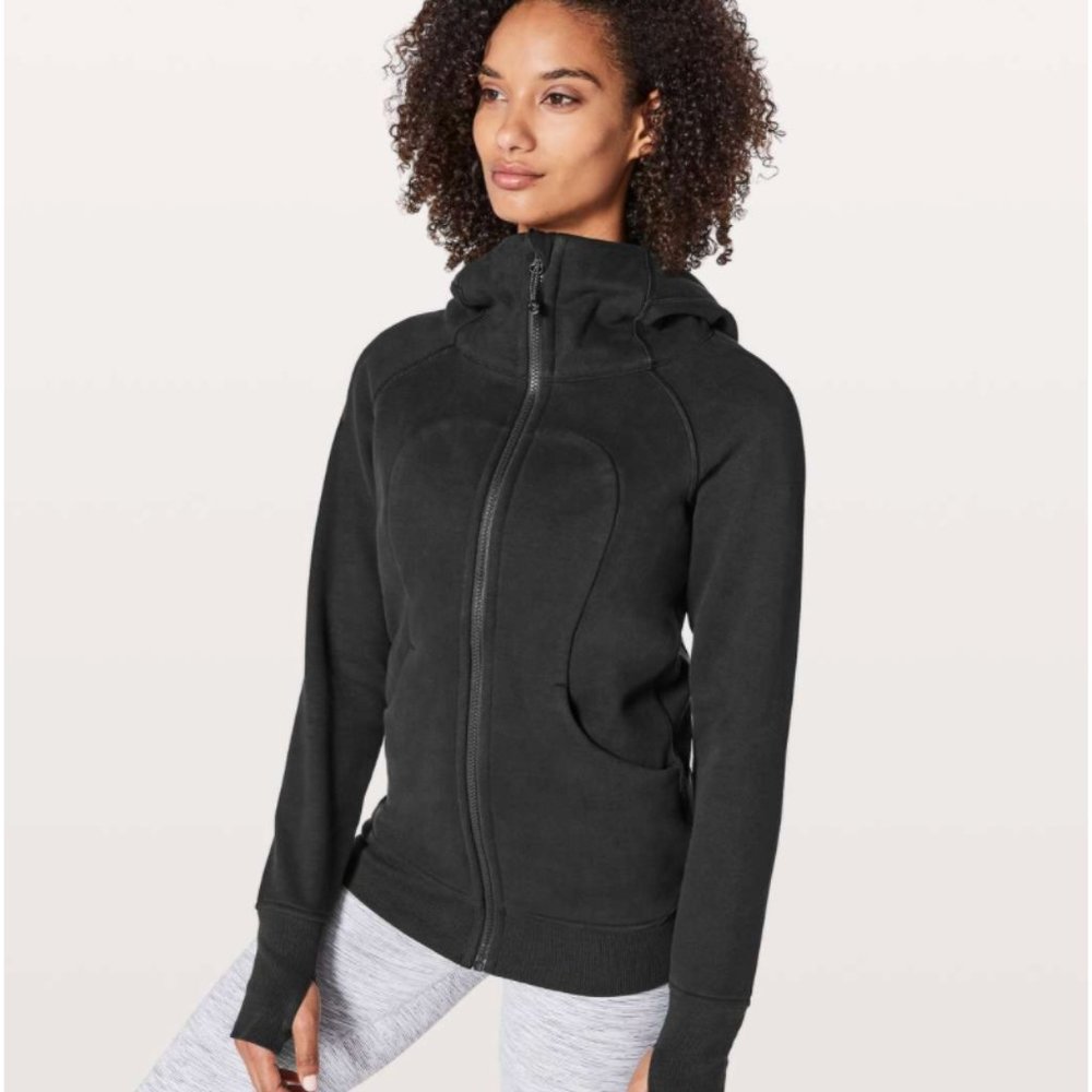 Scuba Hoodie *Light Cotton Fleece- Black